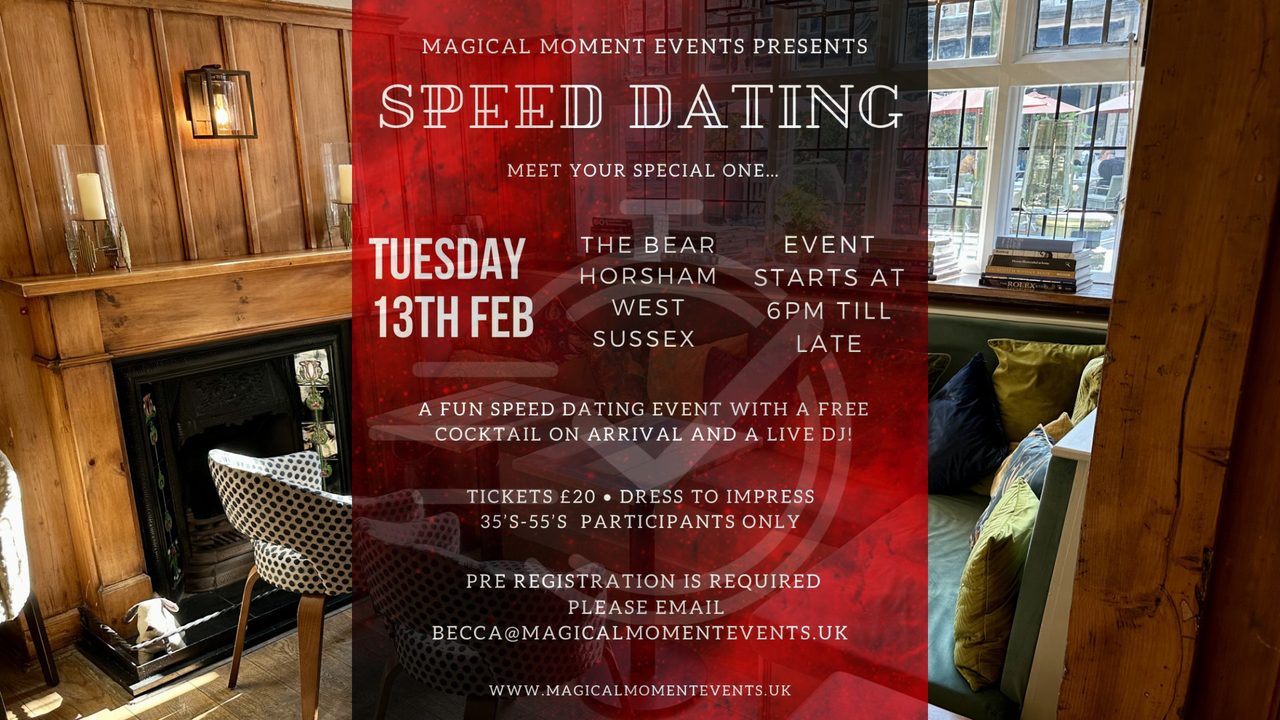 Speed Dating - The Bear - Horsham Event
