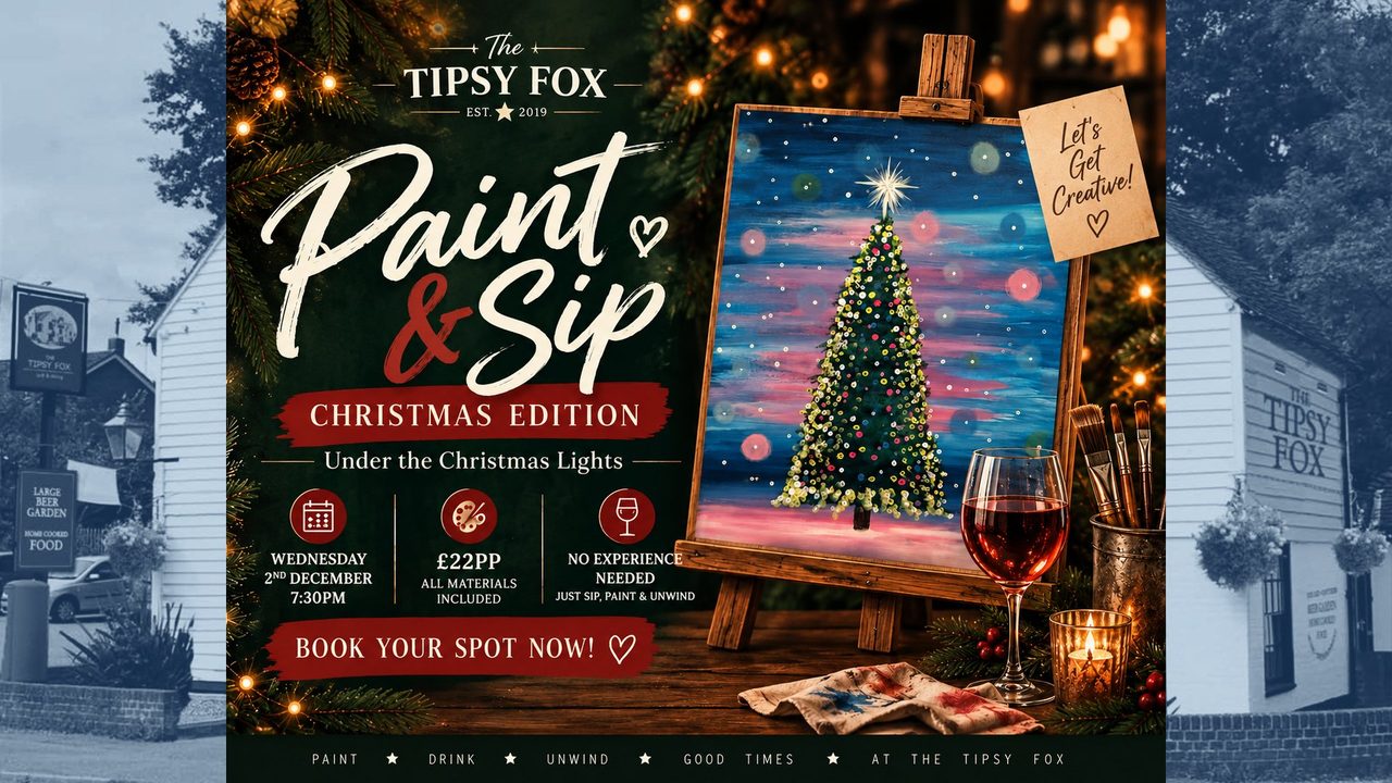 Paint & Sip: Under the Christmas Lights - The Tipsy Fox - Horsham Event