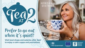 An invitation to enjoy safe ‘Tea at Two’ across the Horsham District