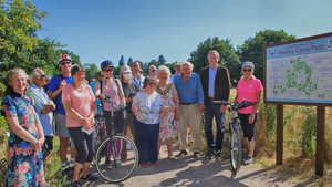 New cycle path declared open to commemorate Shelley